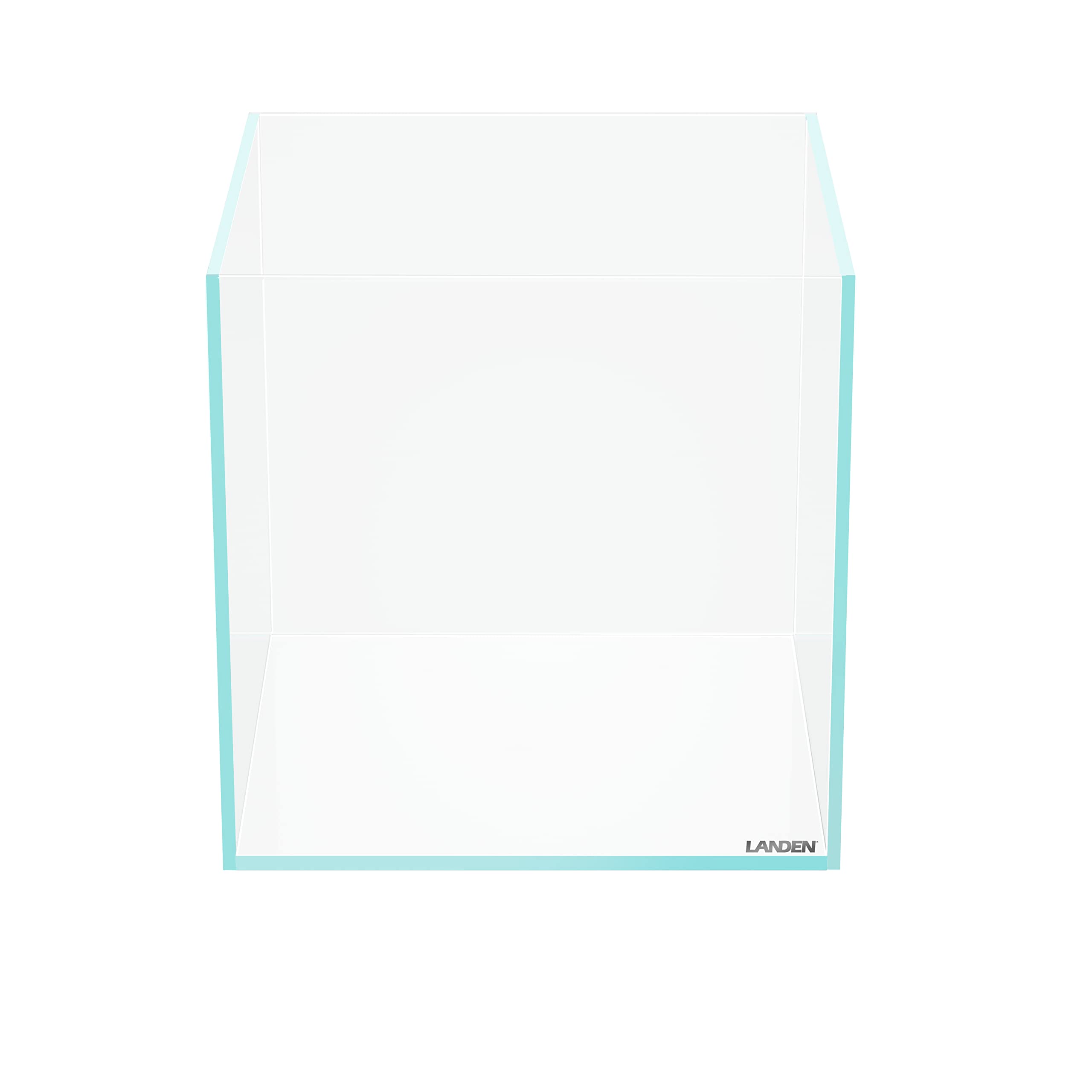 LANEDN 60S 7.9 Gal Rimless Shallow Aquarium Tank with Mat