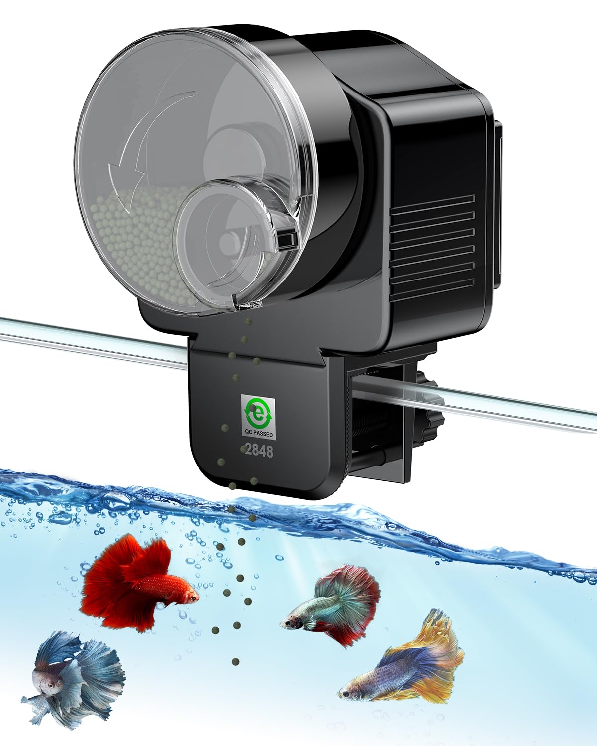 Pawfly Automatic Fish Feeder - 60ml Adjustable Timer Dispenser