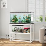 VOWNER Heavy Duty Metal Fish Tank Stand, Adjustable 2-Tier