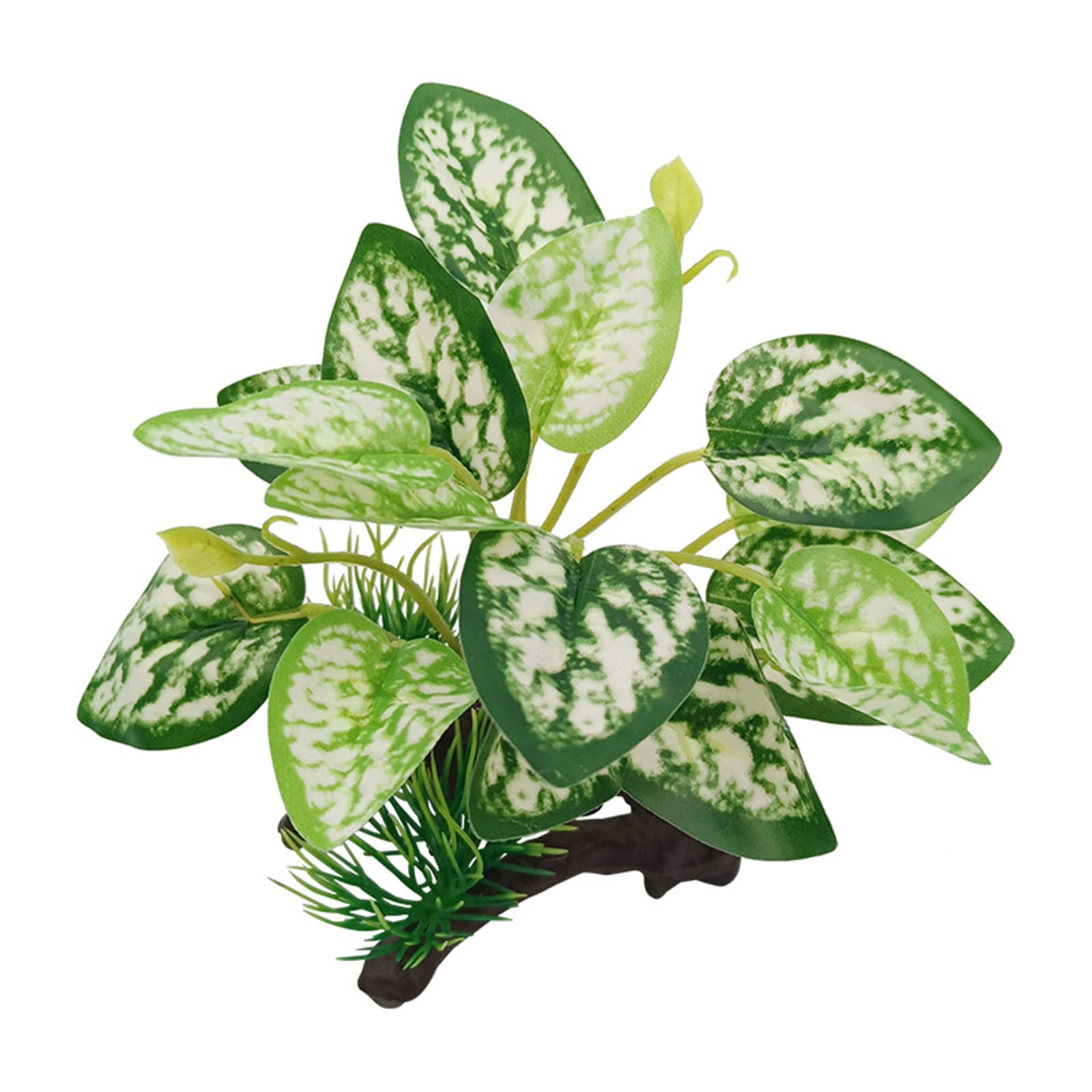 WishLotus Artificial Aquarium Plant Decoration with Sturdy Base