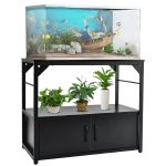 Aquatic Essentials 40 Gallon Metal Fish Tank Stand with Storage