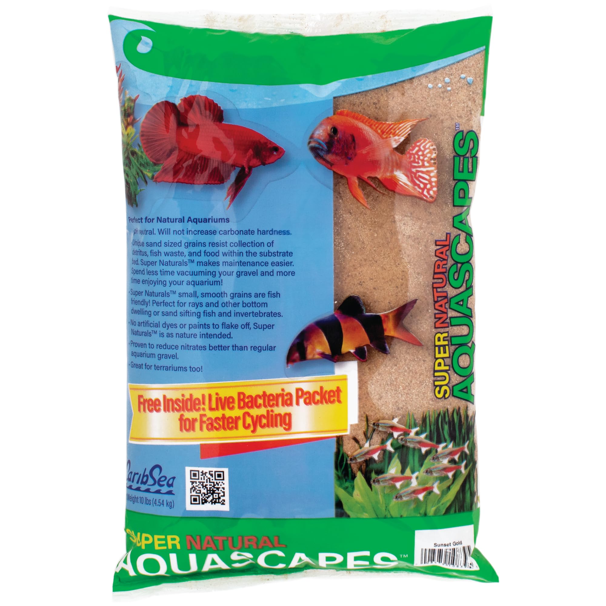 CaribSea Super Naturals Sunset Gold - 10 lb Freshwater Substrate