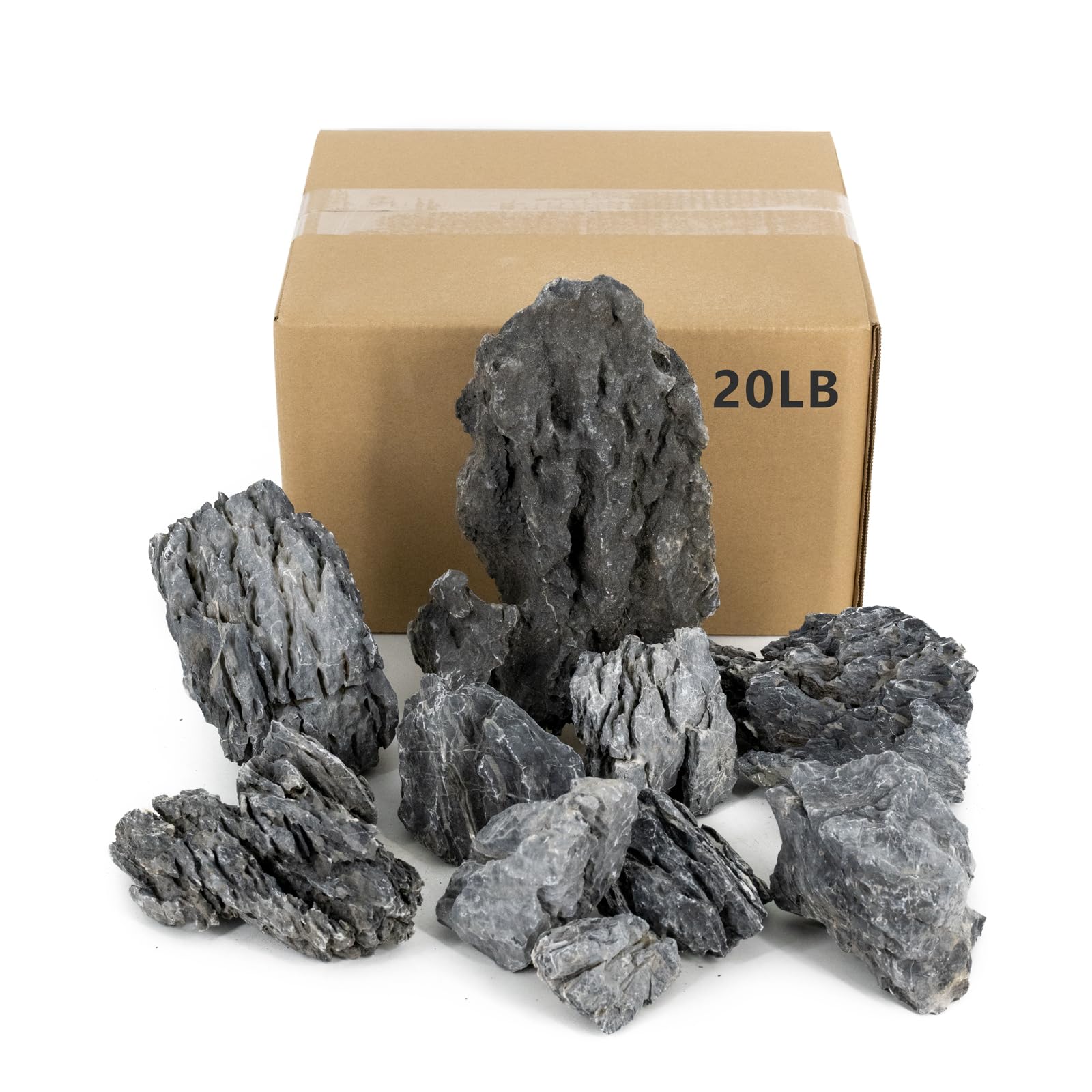 ChaoLeHo Natural Slate Stones for Aquascaping and Decor