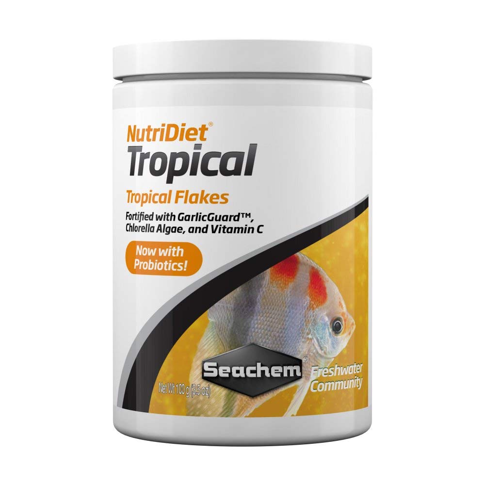 Seachem NutriDiet Tropical Flakes - Probiotic Fish Food 100g