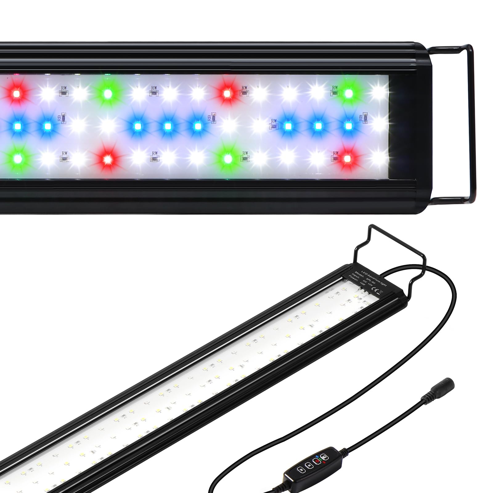 Tatub 19W Full Spectrum LED Light for 30"-36" Aquariums