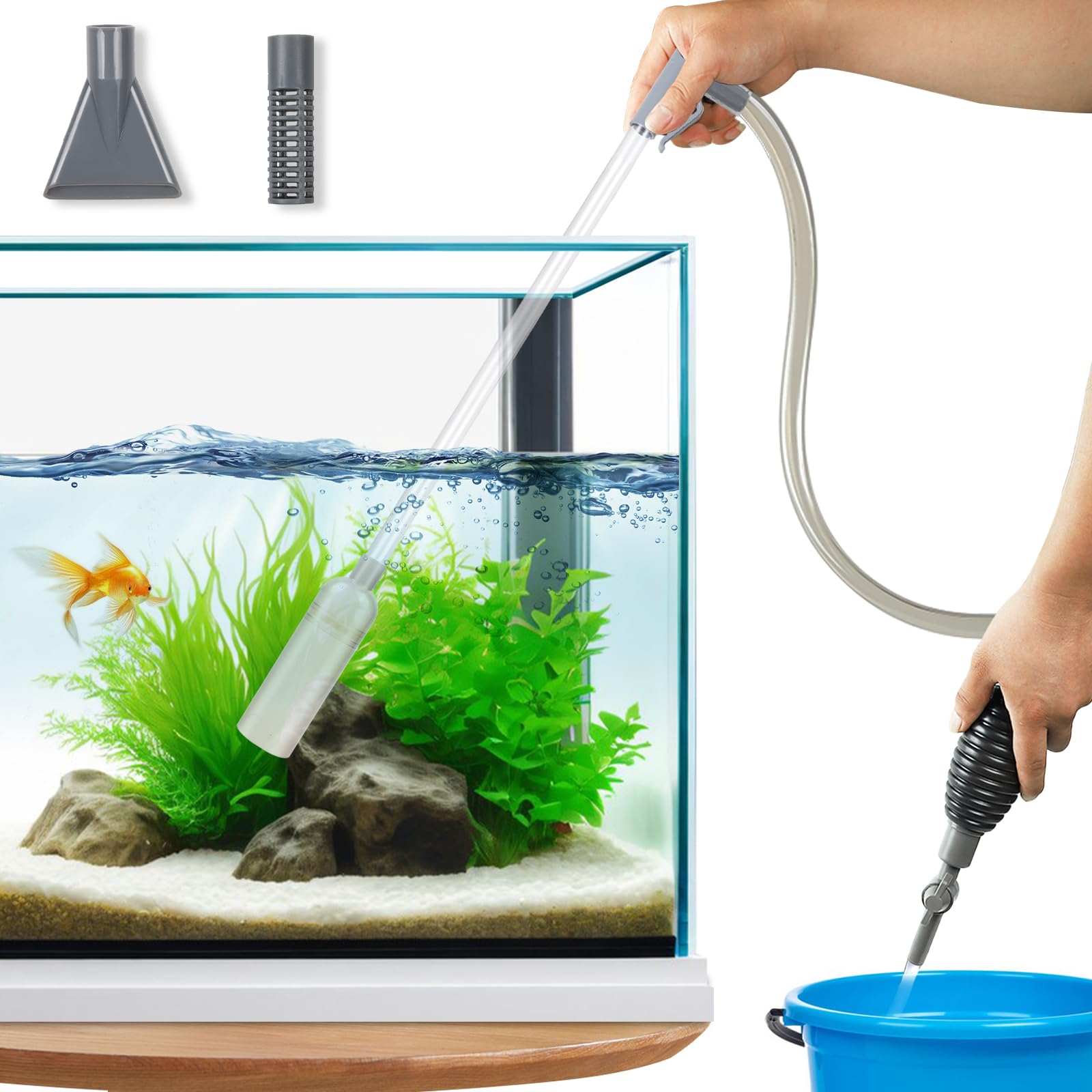 Todosy Aquarium Gravel Cleaner and Water Changer Kit