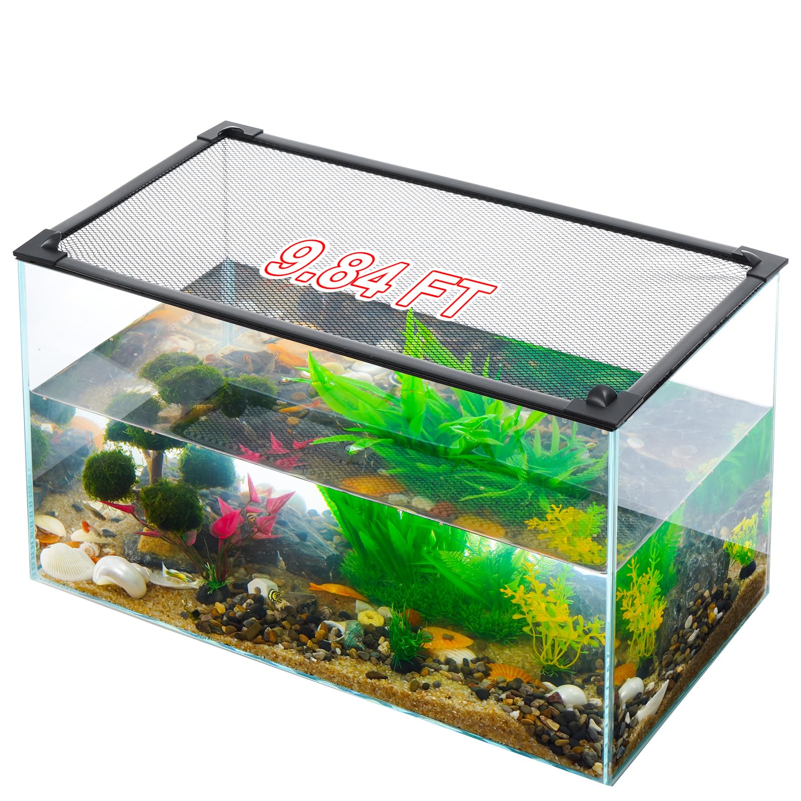 Uross Magnetic Aquarium Lid and Anti-Jumping Net Cover
