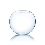 WGV 12″ Clear Round Bubble Vase for Floral Decor, 1 Piece