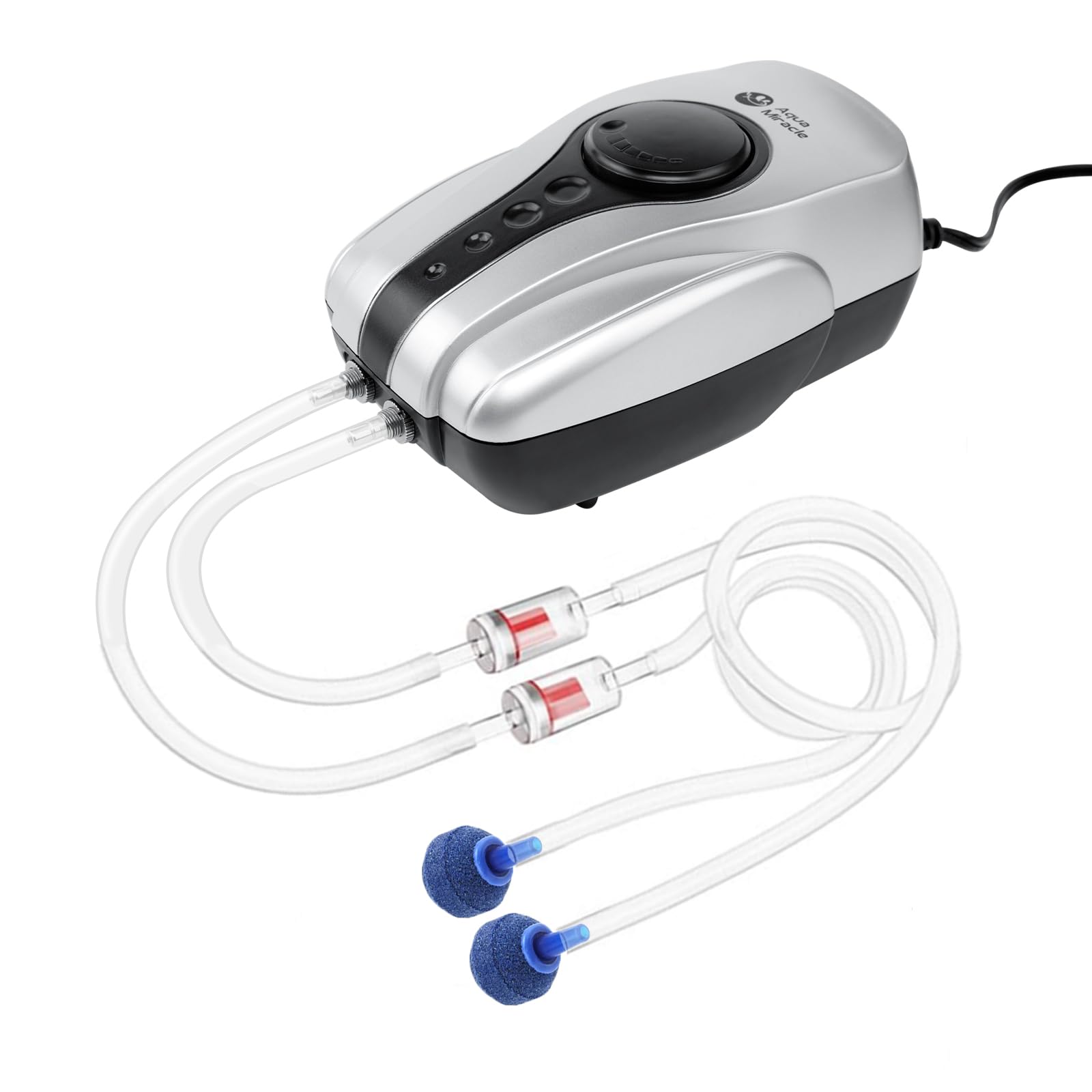 AquaMiracle Quiet All-in-One Aquarium Air Pump and Bubbler