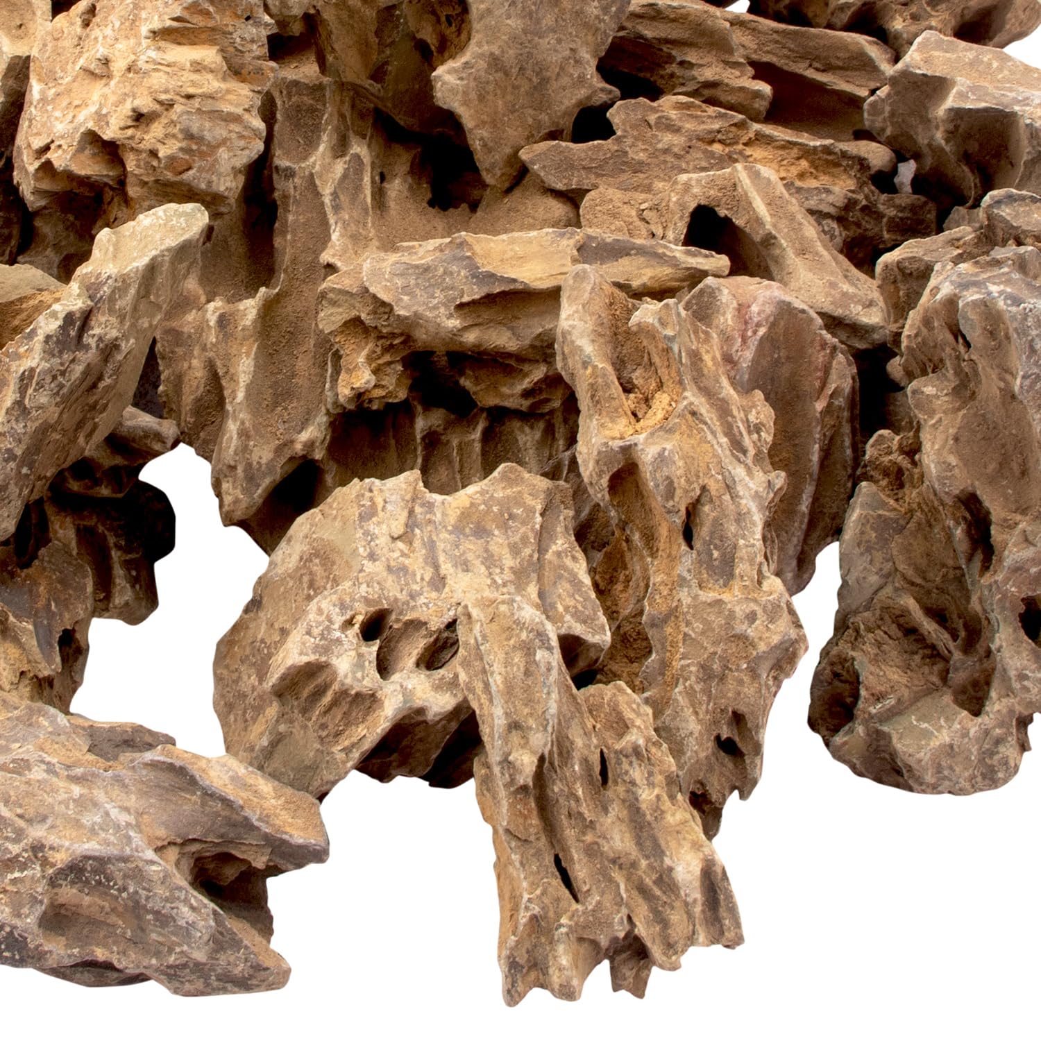BLQH 18.1 lbs Natural Dragon Stones for Aquascaping