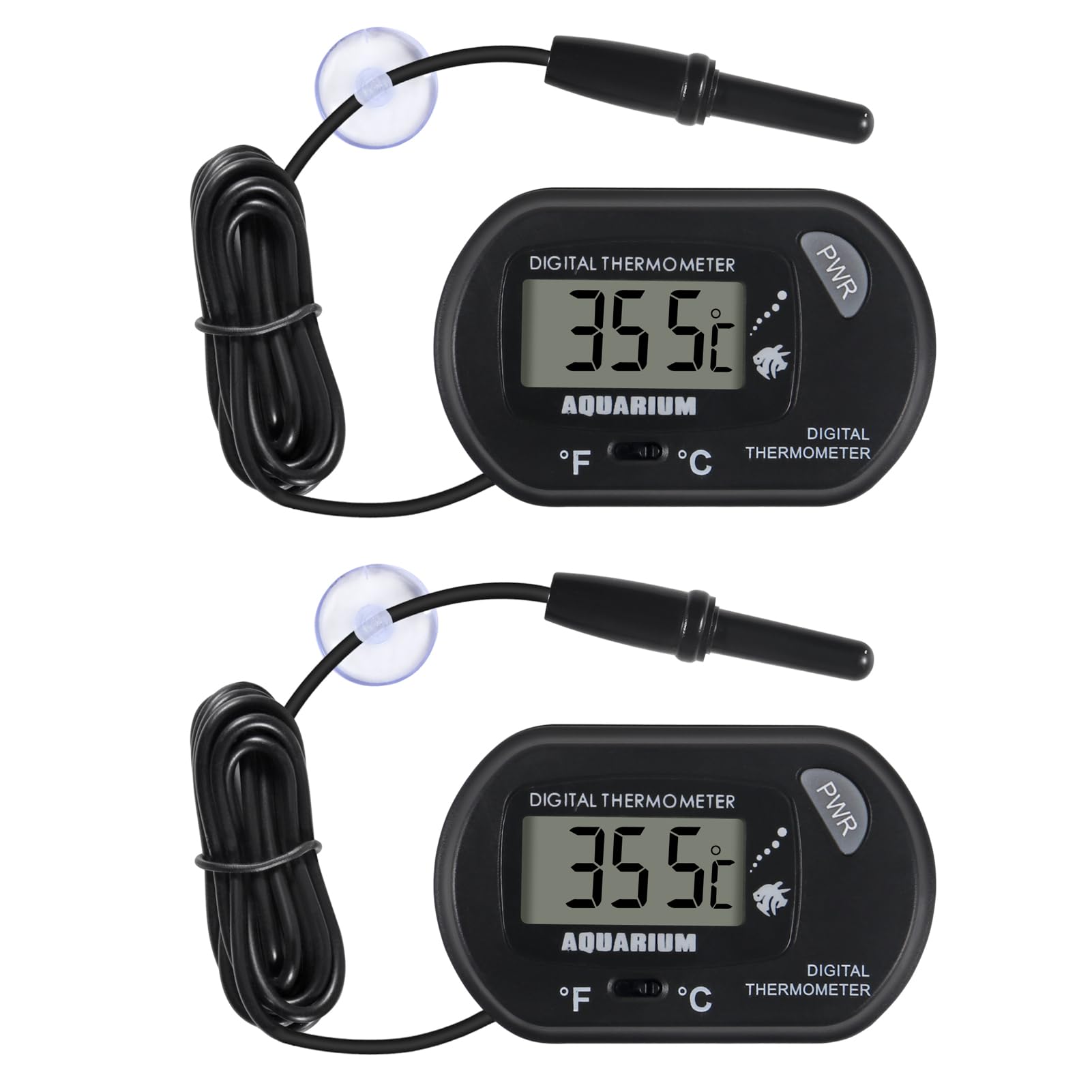Brand Name: 2Pack Digital Aquarium Thermometer with Large Display