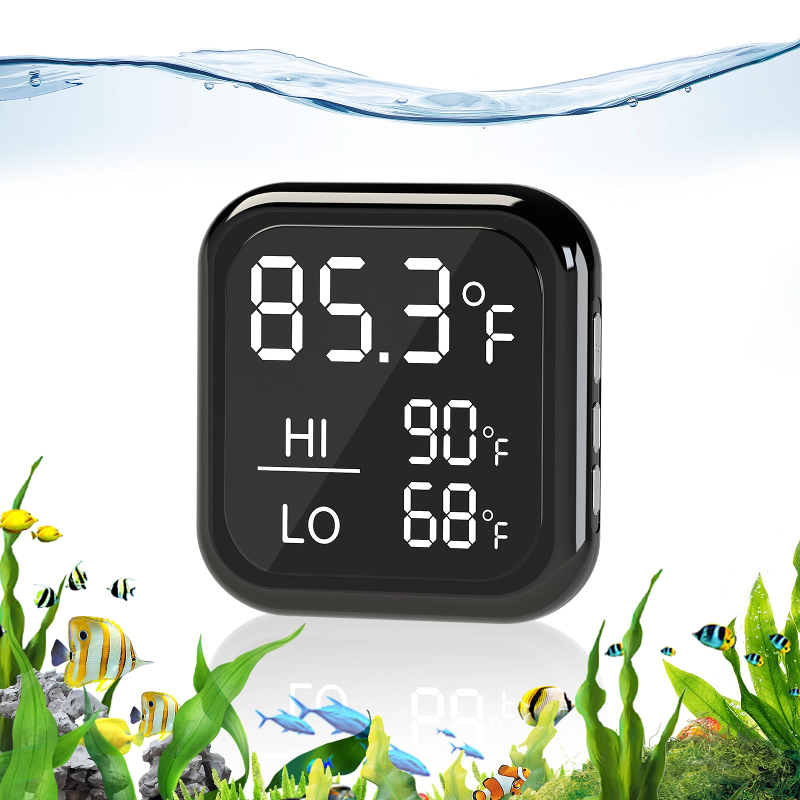 Brand Name: Smart Digital Fish Tank Thermometer with LED Alerts