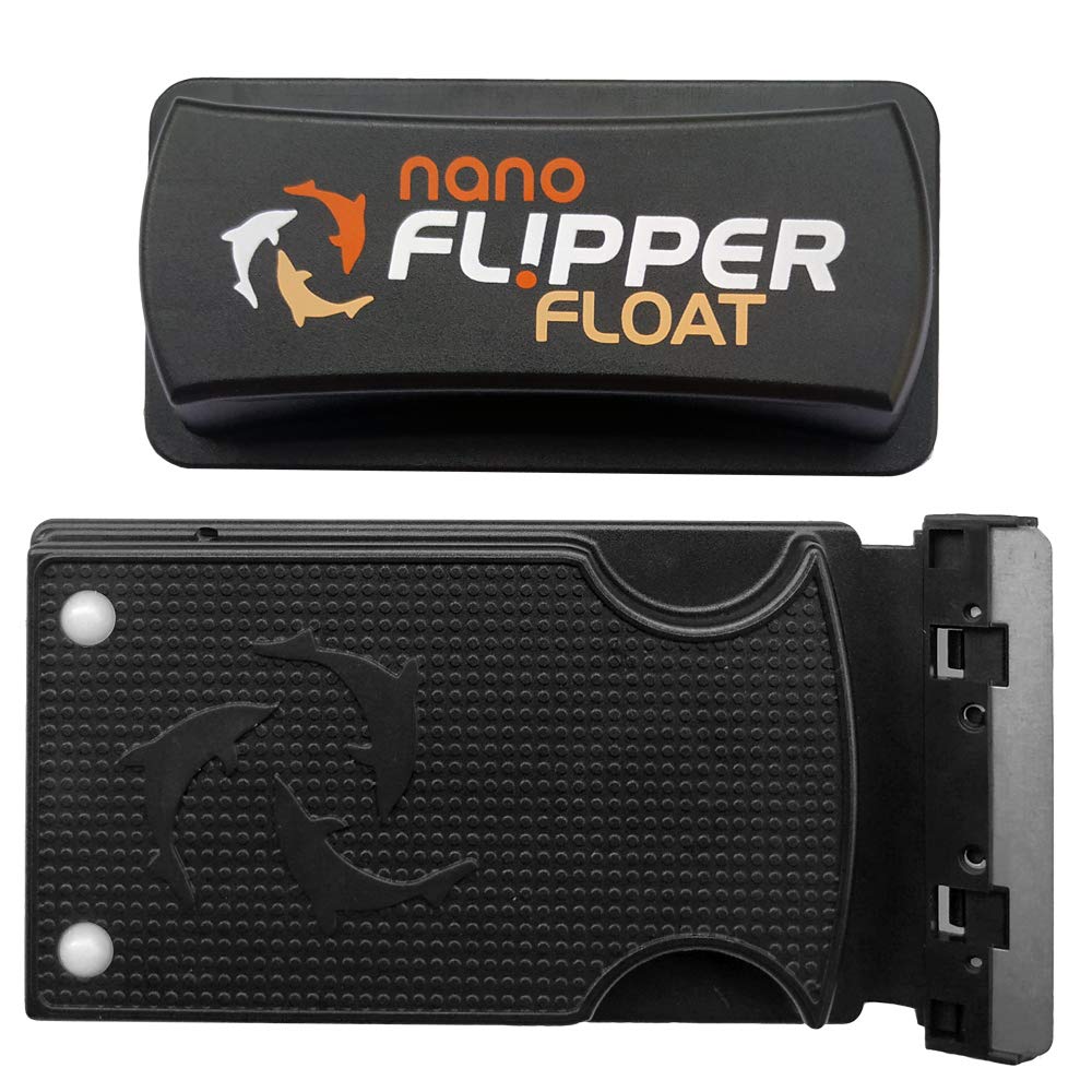 FL!PPER 2-in-1 Floating Magnetic Aquarium Glass Cleaner & Scrubber