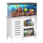 Herture Heavy Duty 20-29 Gallon Aquarium Stand with Storage