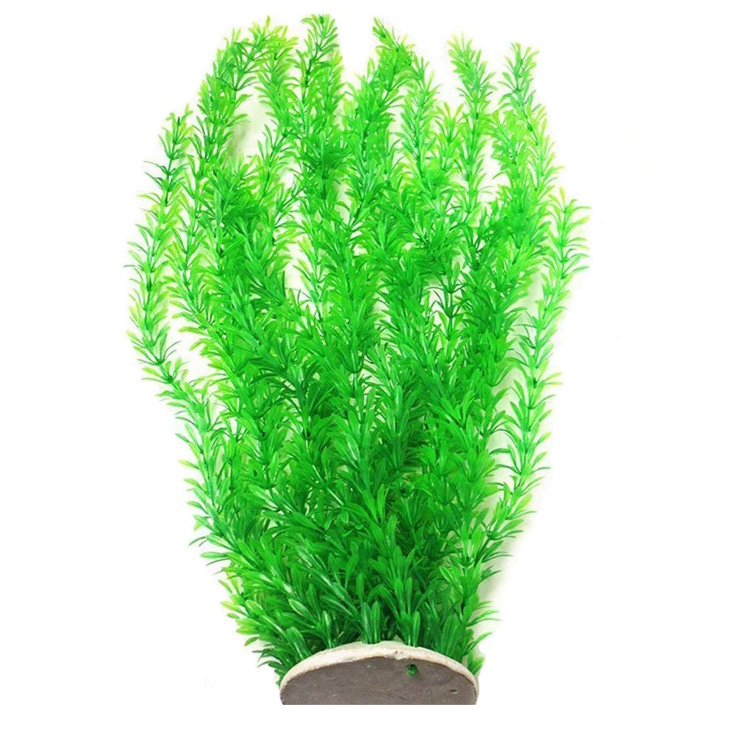 Unootel Extra Large 23-Inch Green Plastic Aquarium Plants