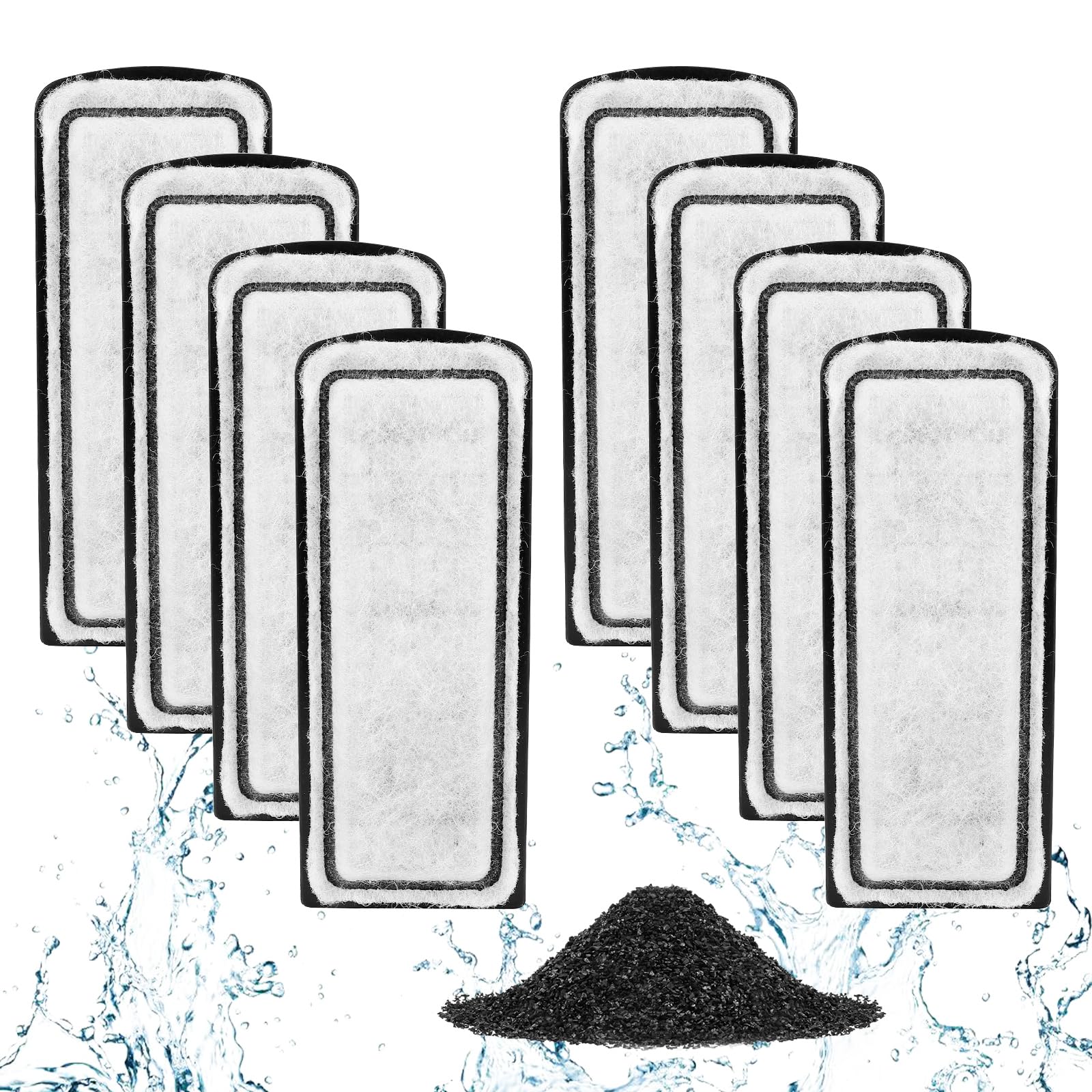 AQQA Auto Start Hang-On Back Fish Tank Filters for 20-30 Gallons