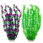 SIYIPURR: 23.6″ Tall Lifelike Aquarium Plants – 2 Pcs