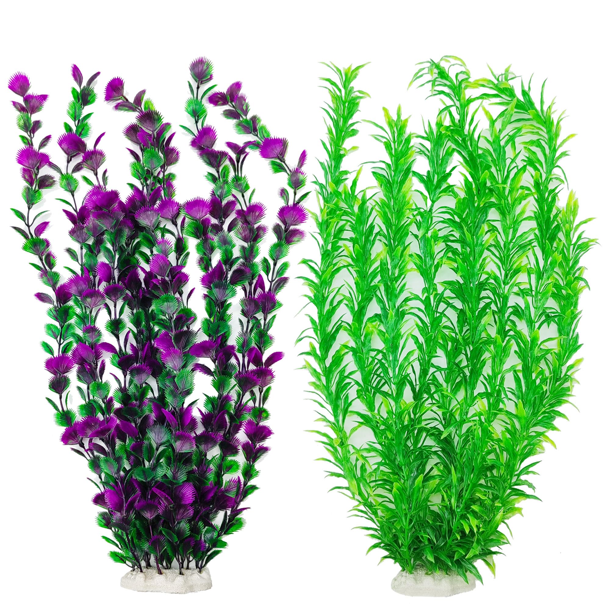 Brand Name: 23.6" Tall Lifelike Aquarium Plants - 2 Pcs