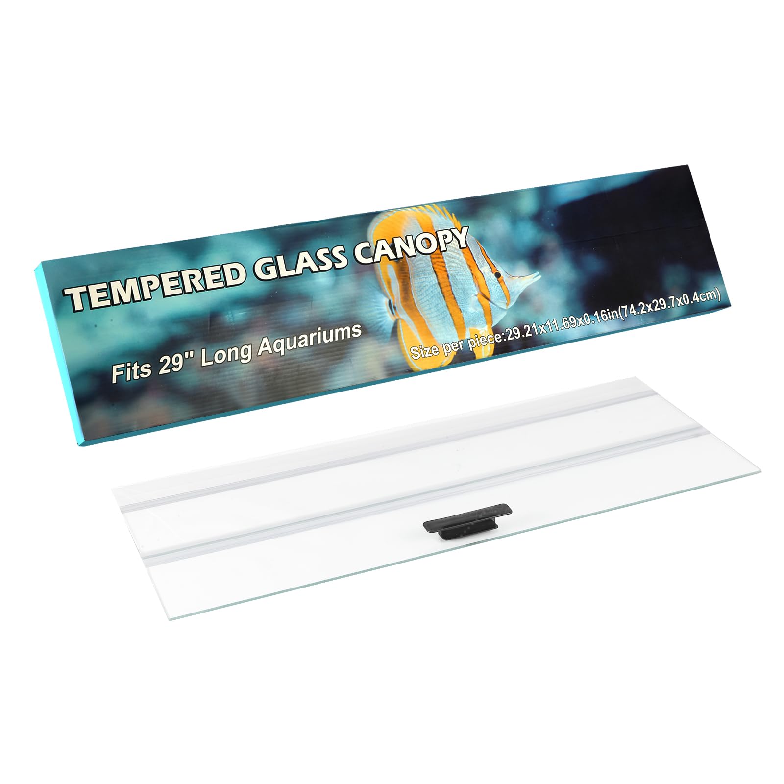 CUCZUUS Clear Glass Canopy for 20/29 Gallon Aquariums
