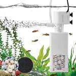 QiQiWader 6W All-in-One Aquarium Filter for 10-40 Gallon Tanks