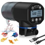 AquaticPro Automatic Fish Feeder: Rechargeable Smart Timer for Aquariums