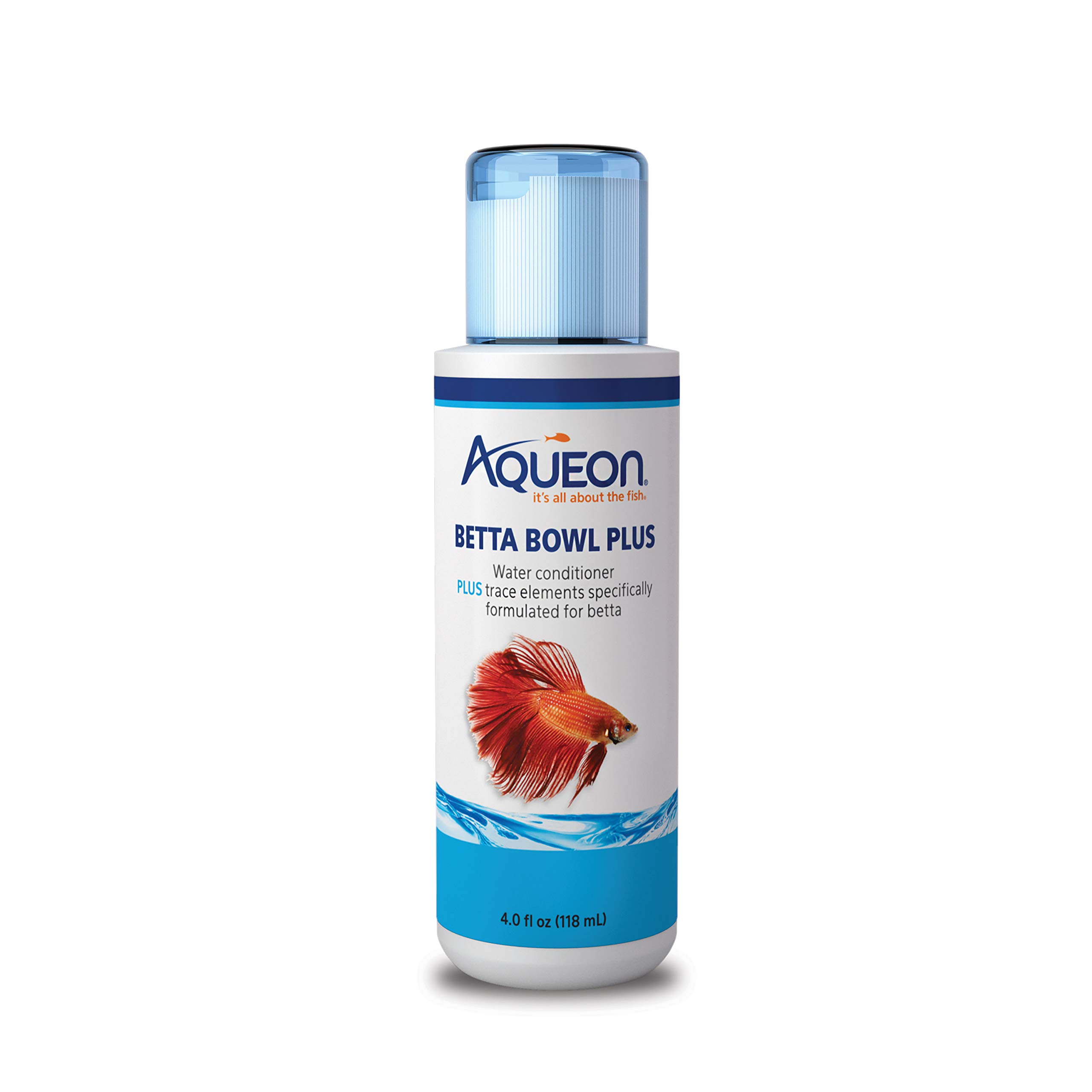 Aqueon Betta Bowl with Water Conditioner, 4 Ounce Tank Accessory