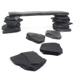 BLUE HANDCART Natural Slate Stone Mix for Aquariums and Terrariums