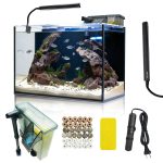 Wonderfactory: 5 Gallon Glass Aquarium Starter Kit with Heater
