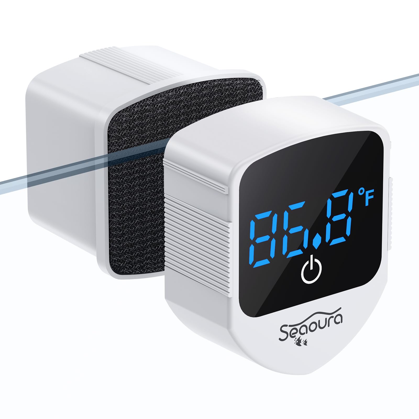 Brand Name: Aquarium Magnetic Cleaner with Thermometer for Glass Tanks