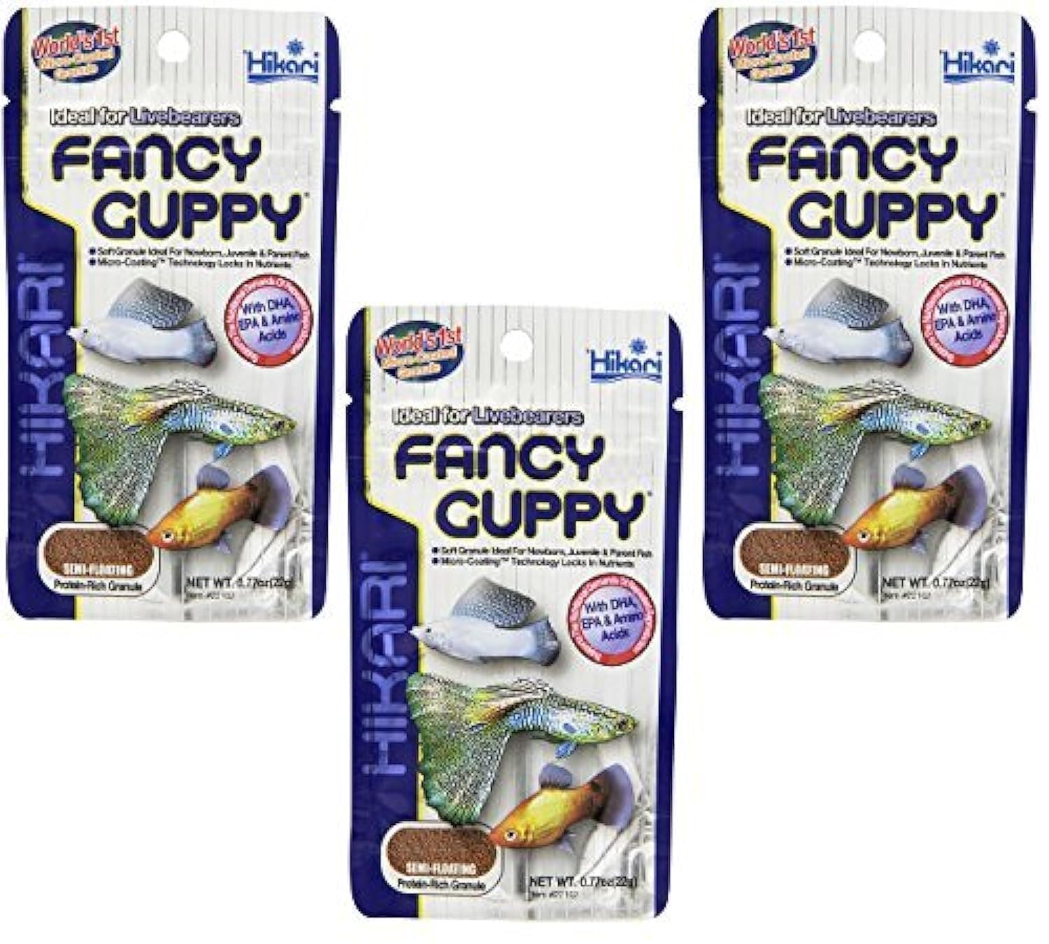 Hikari Usa Tropical Fancy Guppy 3-Pack for Pet Health