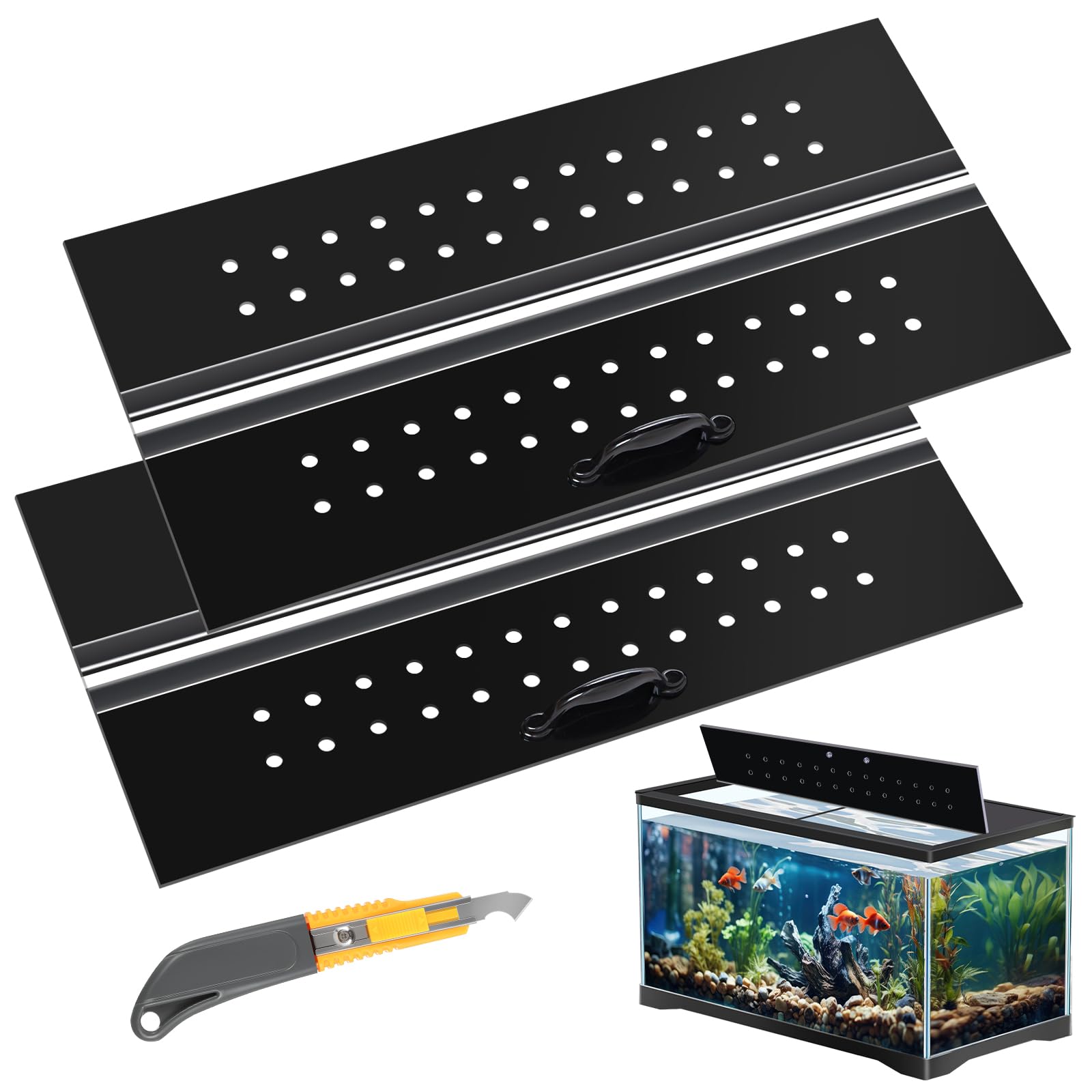 Sieral Aquarium Canopy Set for 33/40/55 Gallon Tanks