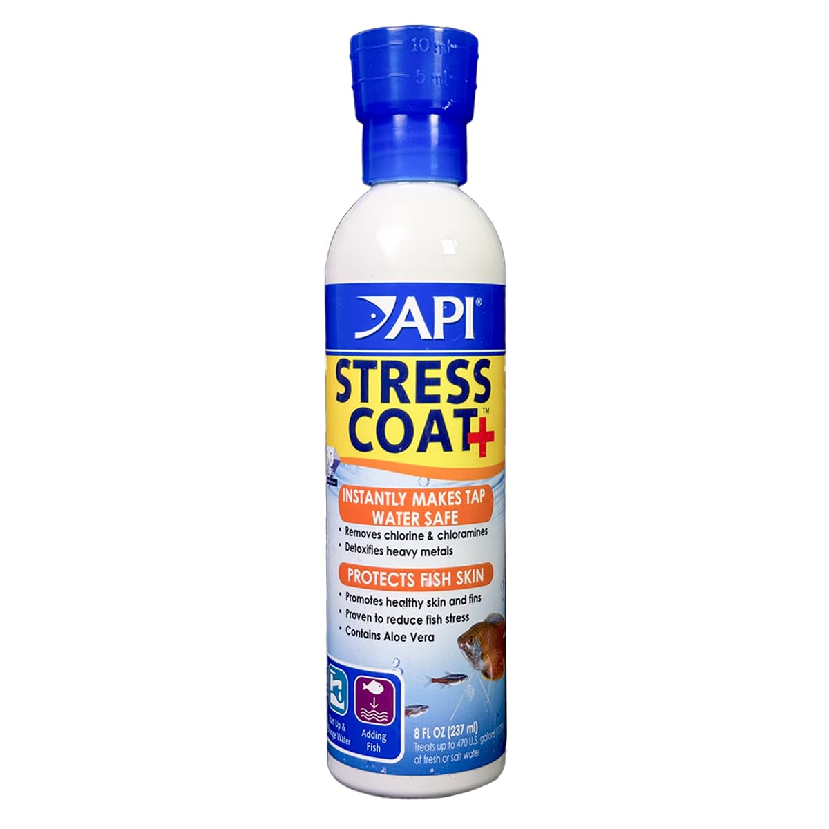 API STRESS COAT 64-Ounce Aquarium Water Conditioner Bottle