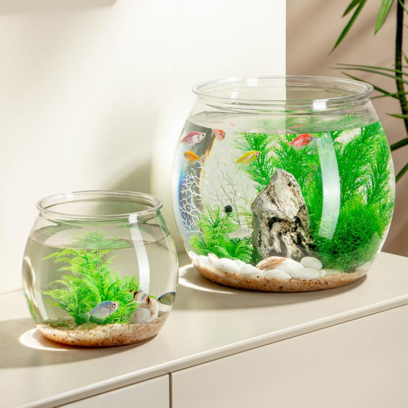 Brand Name: 2pcs Clear Plastic Fish Bowls - Multi-Use Containers