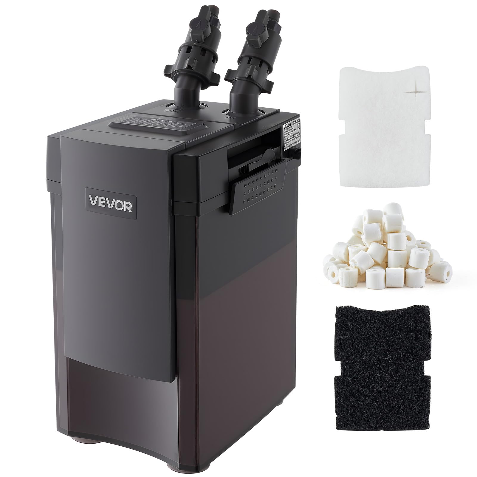 VEVOR 224.5GPH 3-Stage Canister Filter for Aquariums Up to 55 Gallons