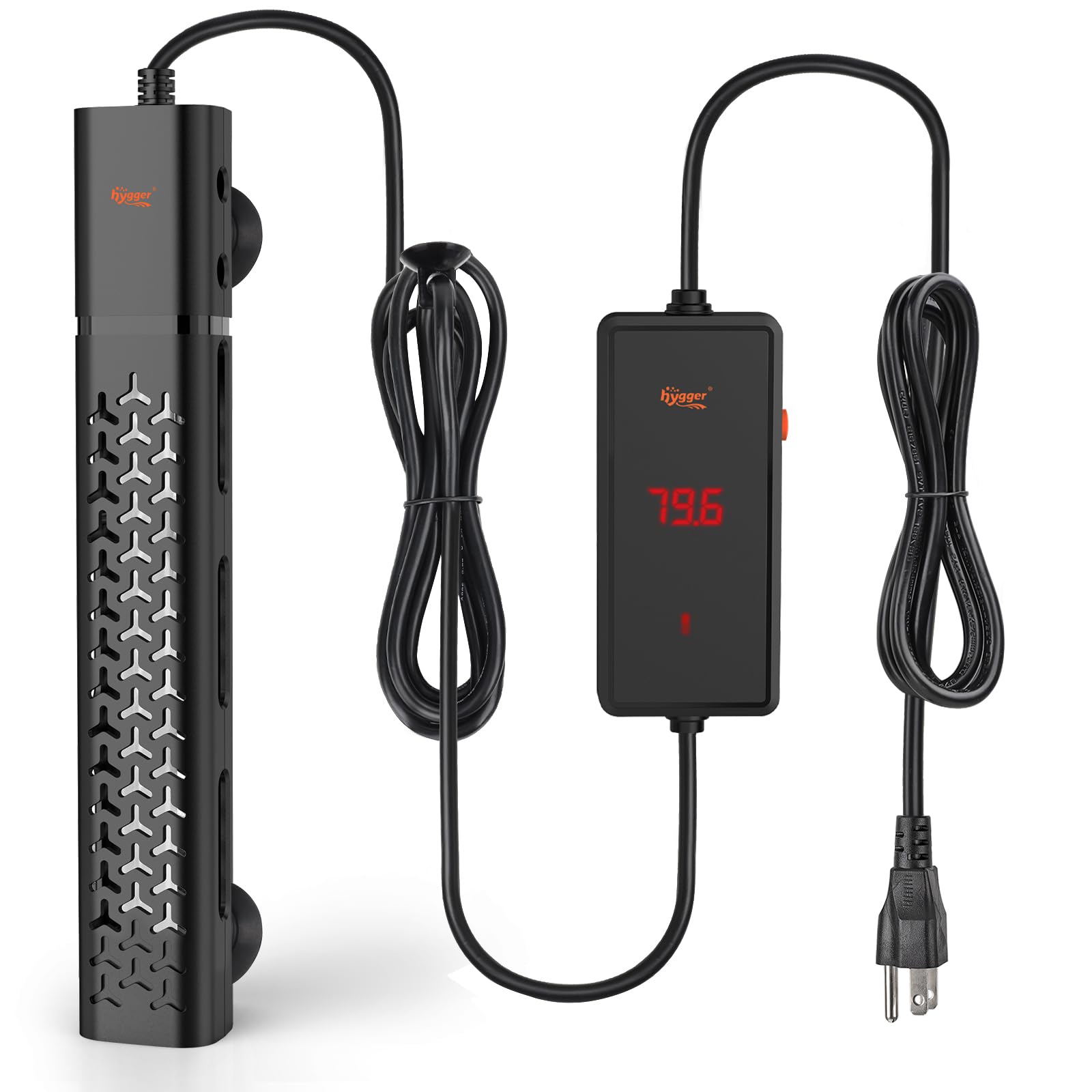 Hygger 200W Submersible Aquarium Heater with Intelligent Temperature Control