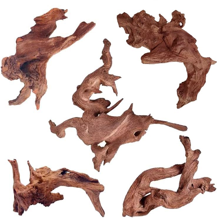 Jorewood 10-Piece Natural Driftwood for Aquariums and Terrariums