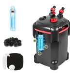 PONDFORSE 264GPH Ultra-Quiet 3-Stage Canister Filter for Aquariums