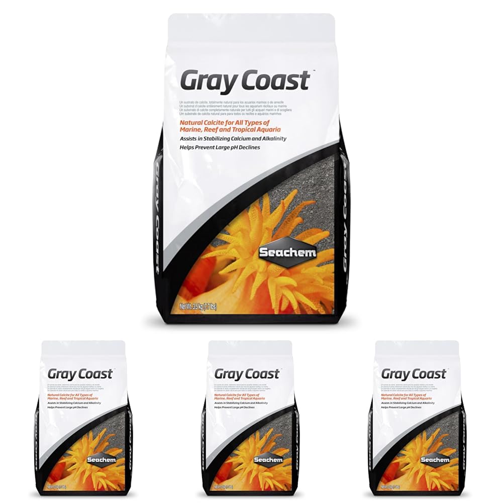 Seachem Gray Coast Calcite Substrate, 7.7 lb Bag