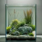 Vimvins 3 Gallon Glass Fish Tank for Betta, Snails, and Shrimp