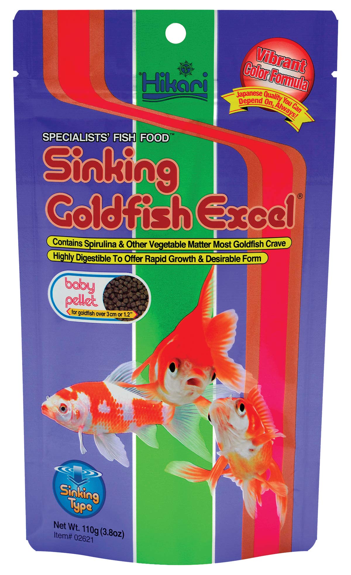 Hikari Sinking Goldfish Food, 3.8 oz. (110g)