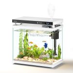 Vehipa 2 Gallon Glass Aquarium Kit with Smart Features
