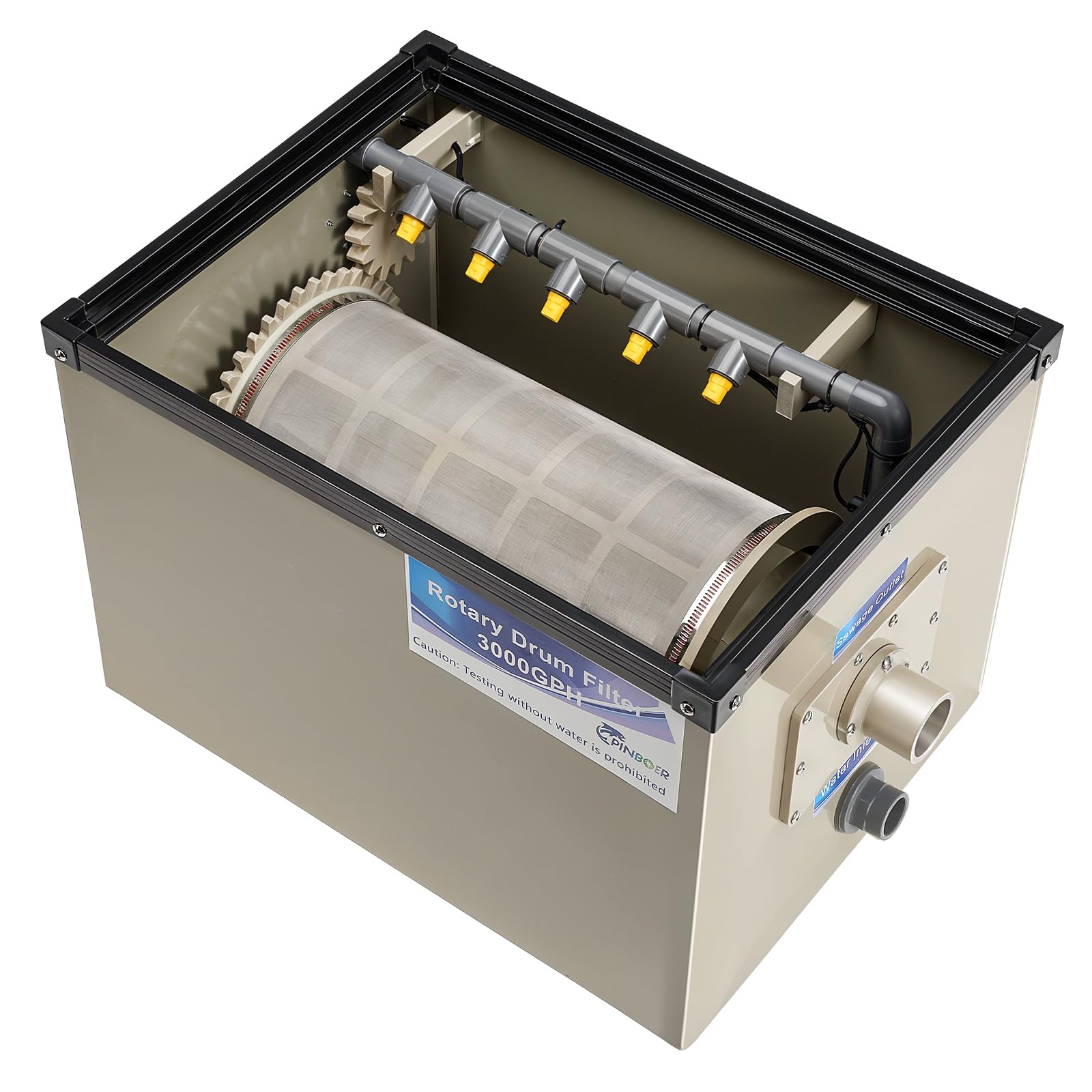 Brand Name: Rotary Drum Filter 3000GPH Fully Automatic Water Filtration