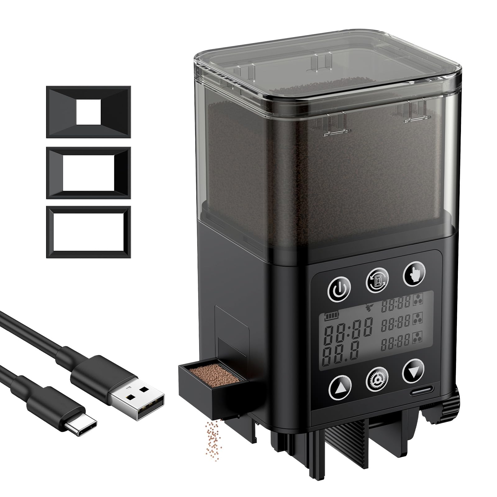 Pawfly Automatic Aquarium Feeder with Timer and USB Rechargeable