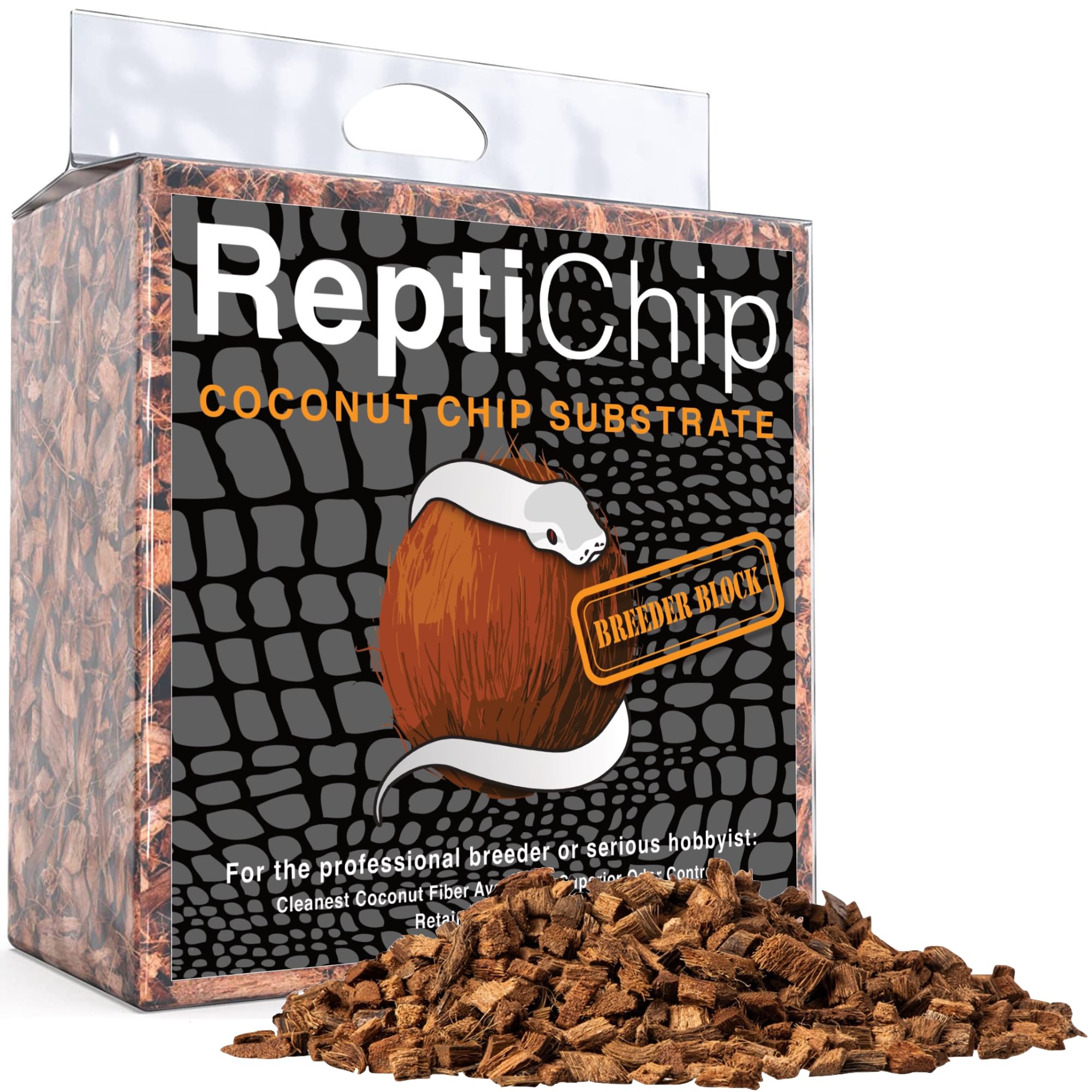 ReptiChip Coconut Chip Bedding for Reptile Habitats, 72 Quart