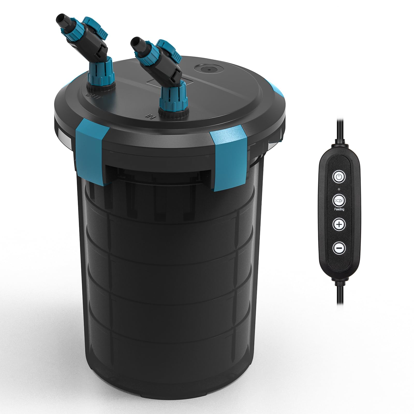 Fishkeeper 317GPH Ultra-Quiet 5-Stage Canister Filter for Aquariums