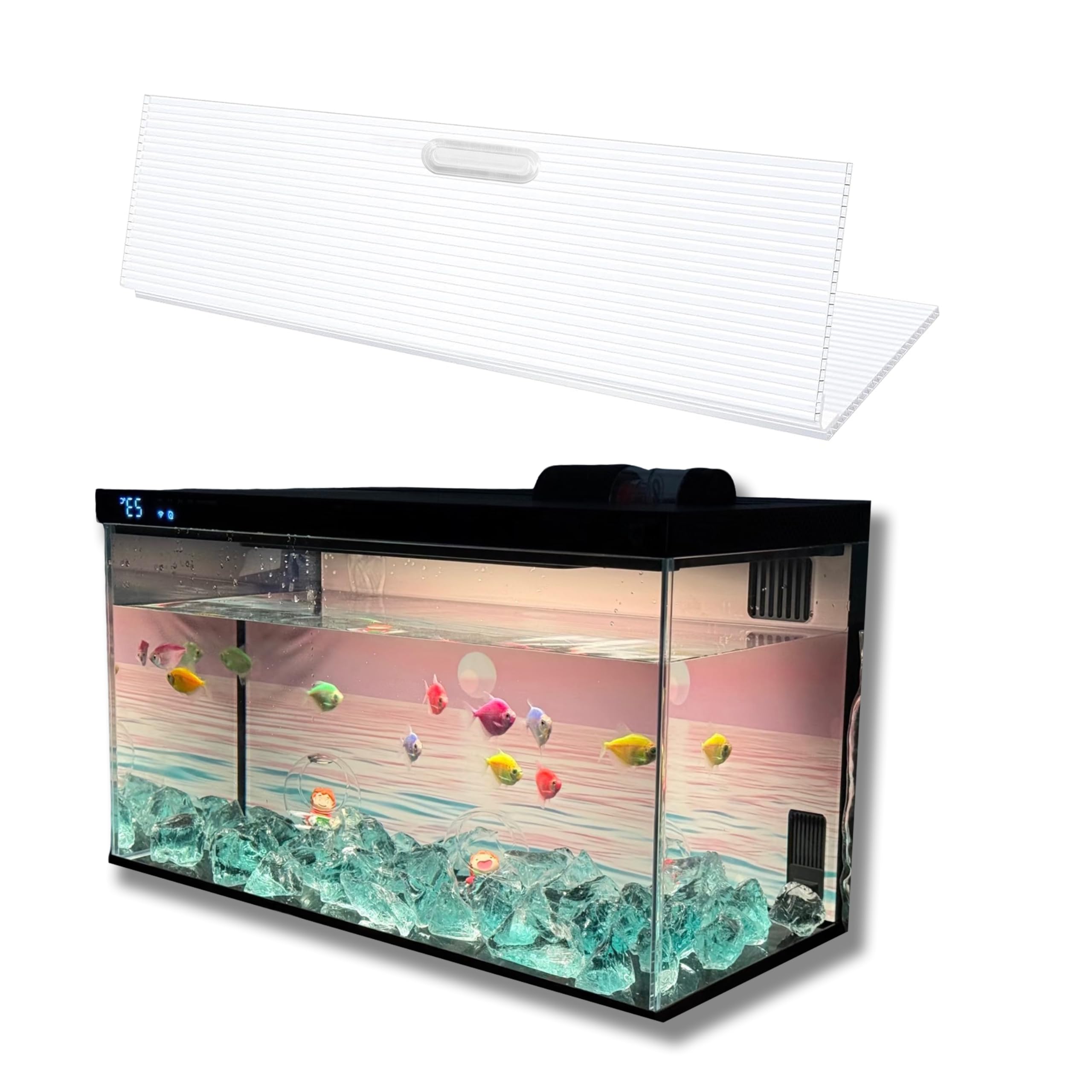 Yiqiying Polycarbonate Aquarium Cover for 15-29 Gallon Tanks