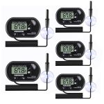 AEDIKO 8pcs LCD Digital Aquarium Thermometers with Suction Cups
