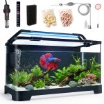 Betta Fish Tank 3.5 Gallon All-in-One Aquarium Kit