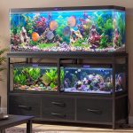 Heybly Heavy Duty Metal Aquarium Stand with Drawer and Outlet