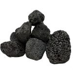 Tfwadmx 10 Pack Black Lava Rock for Aquariums
